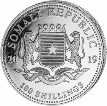 100 Schilling Somalia 2019 - Elefant/ANA