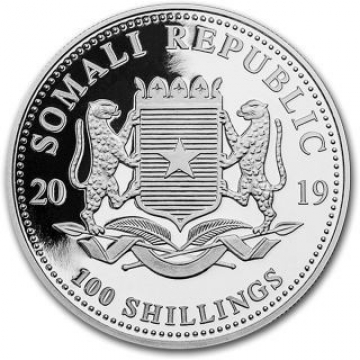 100 Schilling Somalia 2019 - Leopard