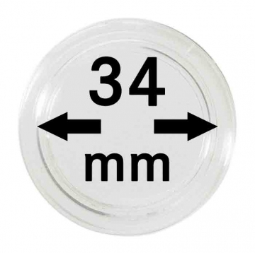 Lindner Münzenkapseln, 34 mm