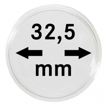 Lindner Münzenkapseln, 32,5 mm (original Kapsel PP)
