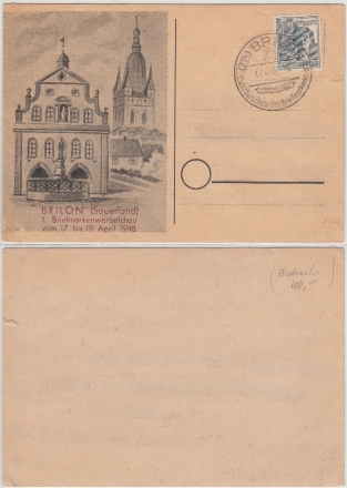 AK Brilon, Rathaus und Probsteikirche