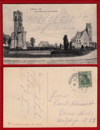 AK Cöln, Bismarcksäule