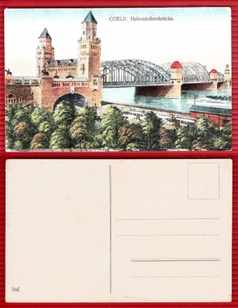 AK Cöln, Hohenzollernbrücke