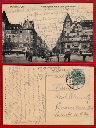 AK Düsseldorf, Wilhelmplatz