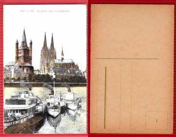 AK Köln, St. Martin, Dom und Stapelhaus
