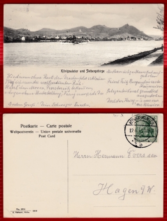 AK Königswinter und Siebengebirge