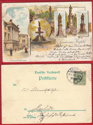 AK Krefeld, Perle des Niederrheins No 2