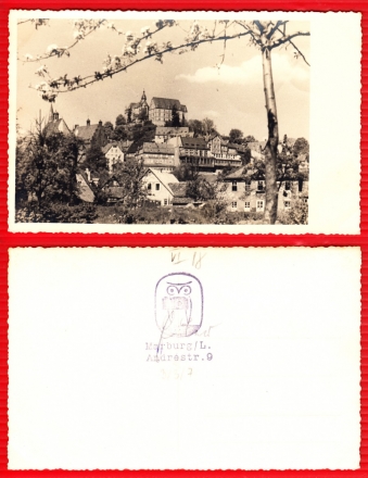 AK Marburg, Blick auf die Altstadt