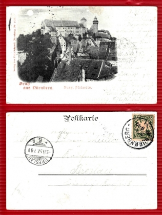 AK Nürnberg, Burg Südseite