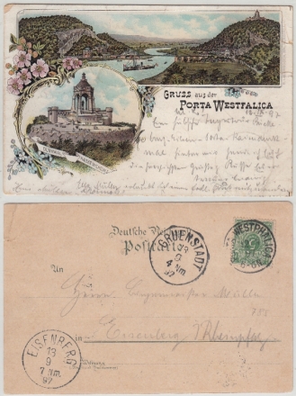 AK Porta Westfalica, Gruss aus