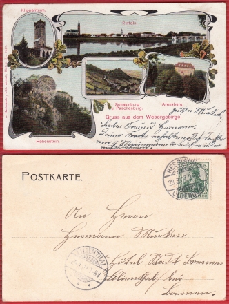AK Rinteln, Mehrbildkarte
