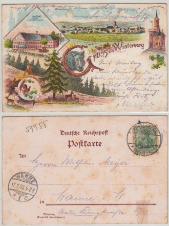 AK Winterberg, Gruss aus