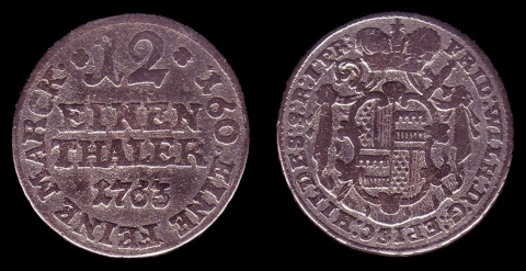 1/12 Taler Hildesheim 1763