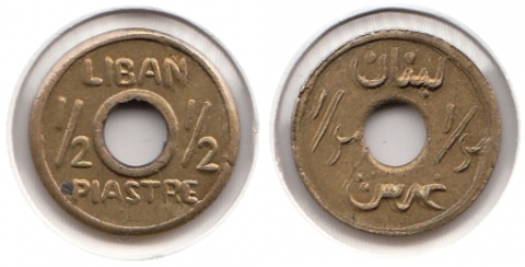 1/2 Piastre Libanon 1941