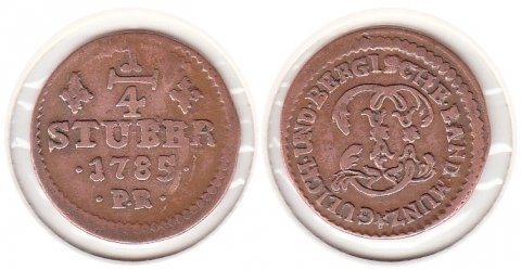 1/4 Stüber Jülich-Berg 1785