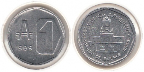 1 Austral Argentinien 1989