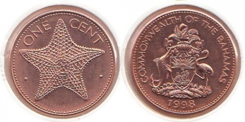 1 Cent Bahamas 1998