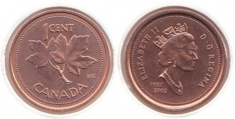 1 Cent Kanada 2002