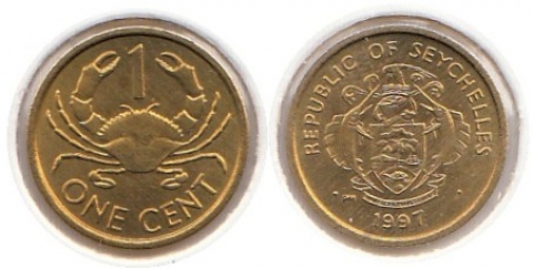 1 Cent Seychellen 1997