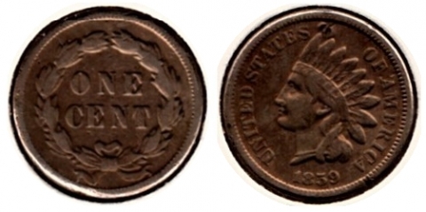 1 Cent USA 1859