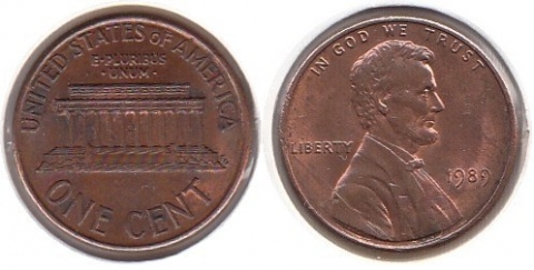 1 Cent USA 1989
