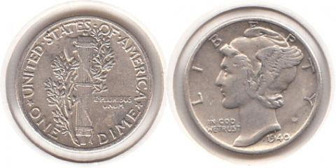 1 Dime USA 1940