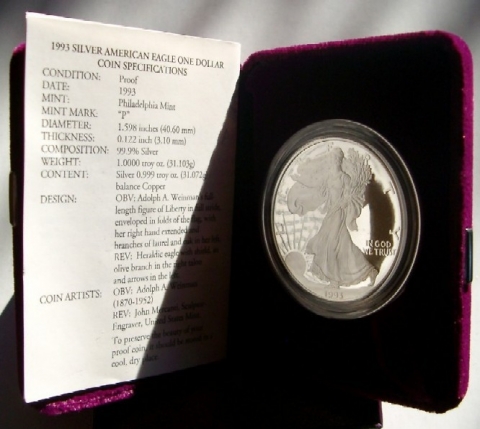 1 Dollar USA 1993 P, Walking Liberty
