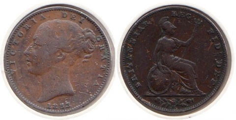 1 Farthing Großbritannien 1853