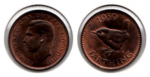 1 Farthing Großbritannien 1939
