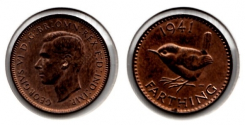 1 Farthing Großbritannien 1941