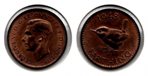 1 Farthing Großbritannien 1948