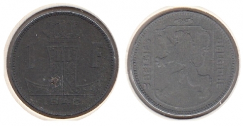 1 Franc Belgien 1942