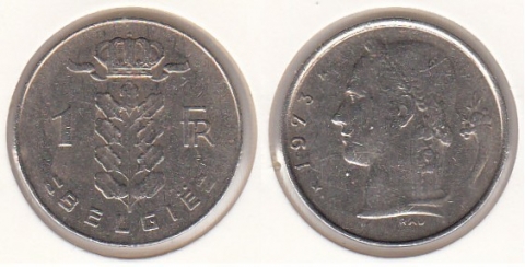 1 Franc Belgien 1973