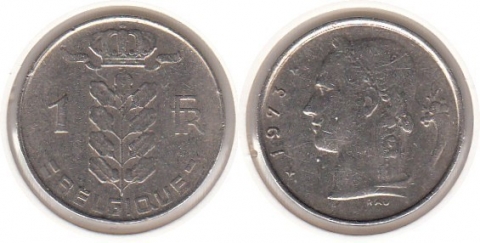 1 Franc Belgien 1973