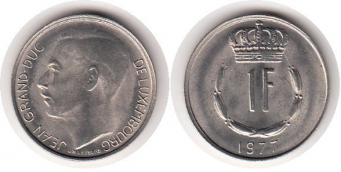 1 Franc Luxemburg 1977