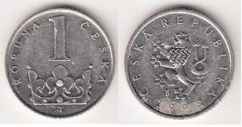 1 Koruna Tschechien 1995