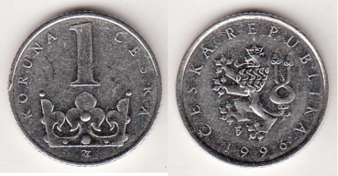 1 Koruna Tschechien 1996
