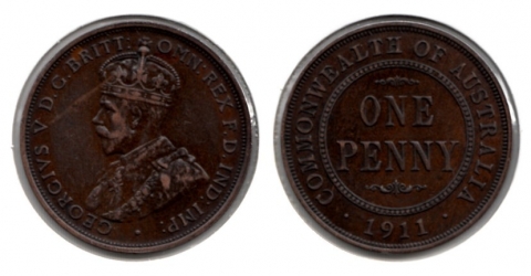 1 Penny Australien 1911