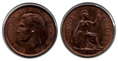 1 Penny Großbritannien 1938