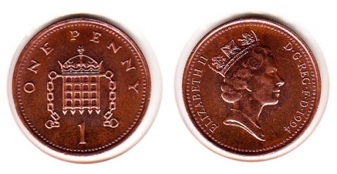 1 Penny Großbritannien 1994