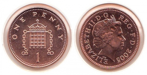1 Penny Großbritannien 2005