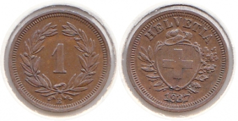 1 Rappen Schweiz 1937B