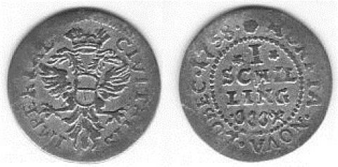1 Schilling Lübeck 1758