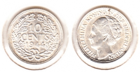 10 Cents Niederlande 1944P