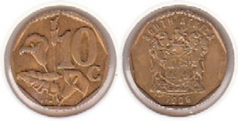 10 Cents Südafrika 1996