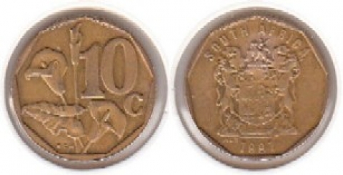 10 Cents Südafrika 1997