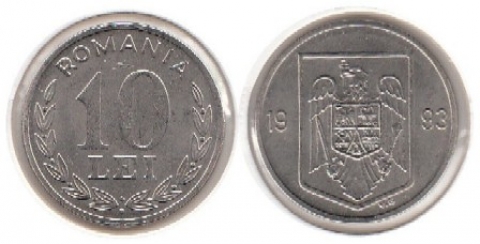 10 Lei Rumänien 1993