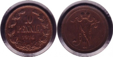 10 Penniä Finnland 1916