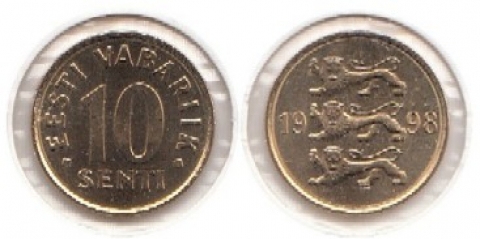 10 Senti Estland 1998