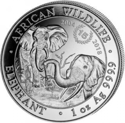 100 Schilling Somalia 2018 - Elefant